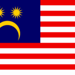 Drawings of some national flags in a sad style.